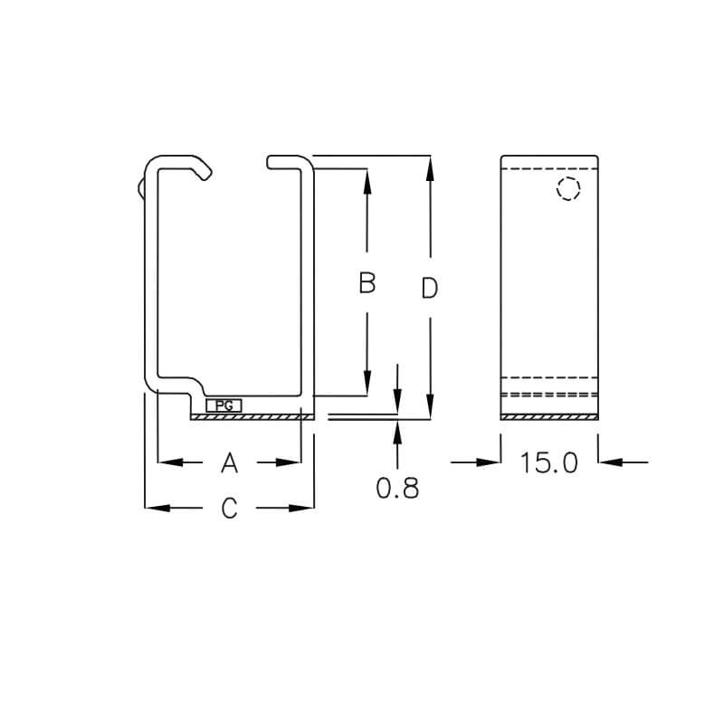 Plastic Wire Mount PAC-40GS